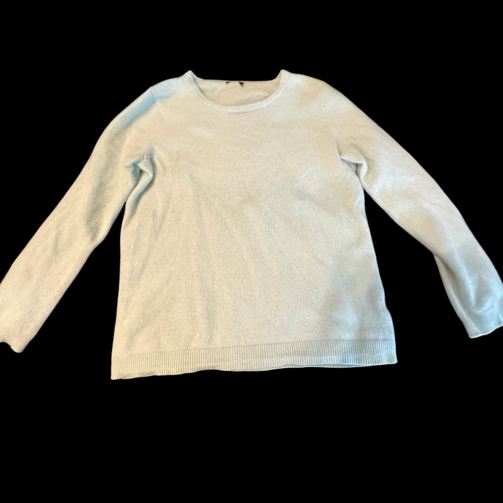 Women's light blue cashmere